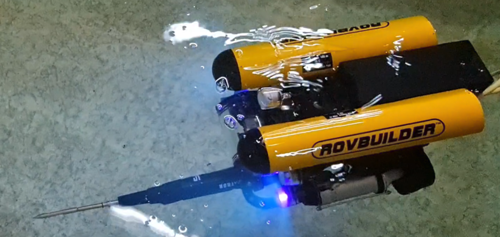 Spearfishing with underwater drone ROV RB-150D
